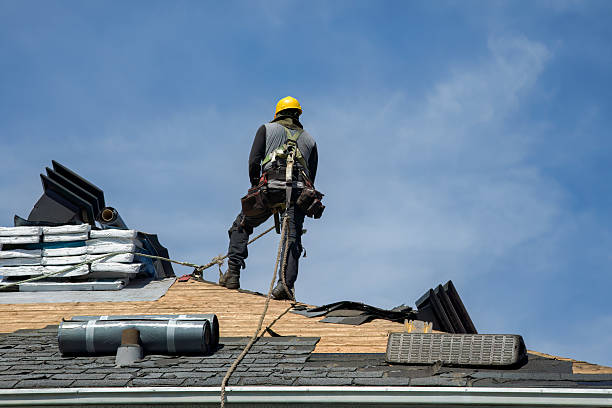 Professional Emergency Roof Repair technician working in Channahon, IL